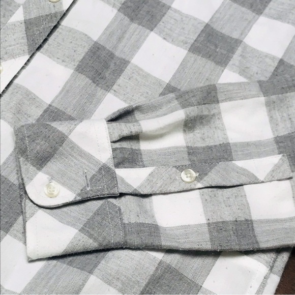 Vineyard vines Relaxed Fit Long Sleeve Flannel Button Down Shirt Women's Size 4 - Picture 4 of 11